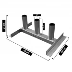 RACK PARA BARRA OLÍMPICA 40*60*24 CM