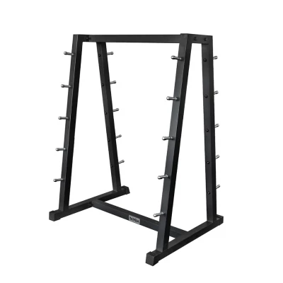 RACK PARA BARRAS DE PESO INTEGRADO NEGRO