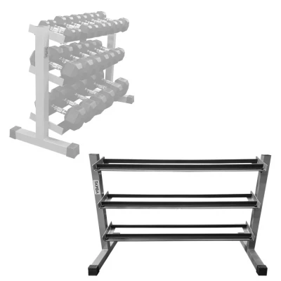 RACK PARA MANCUERNAS, 3 ESTANTES, 120X50X78