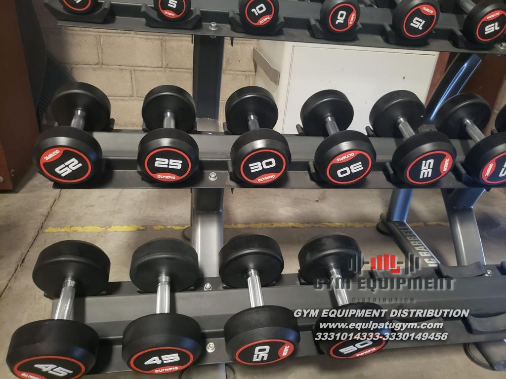 Set de Mancuernas Olpympic Barbell de 5 a 100 Libras (20 Pares)