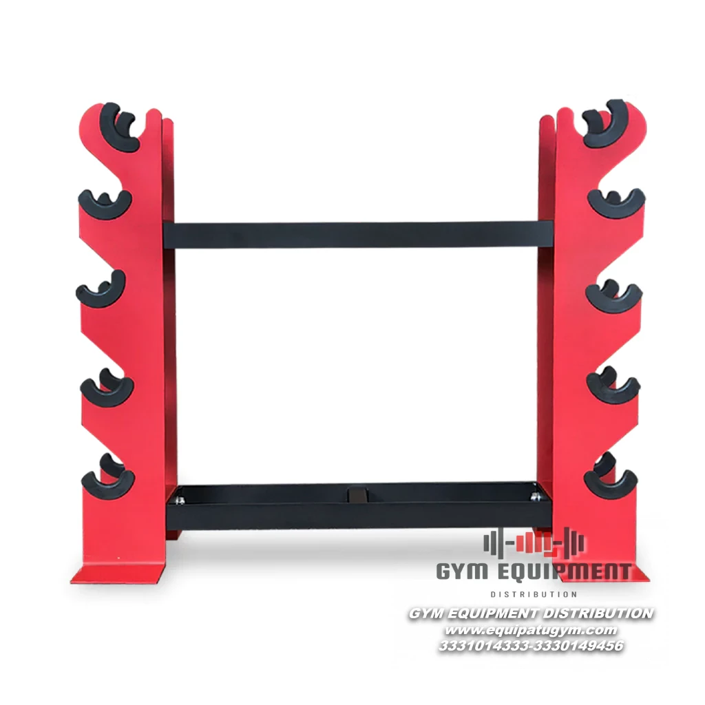 RACK PARA MANCUERNAS CON SOPORTES DE CAUCHO