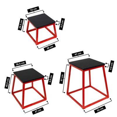 Set de Bancos Pliométricos (Alturas 31/46/61 cm)