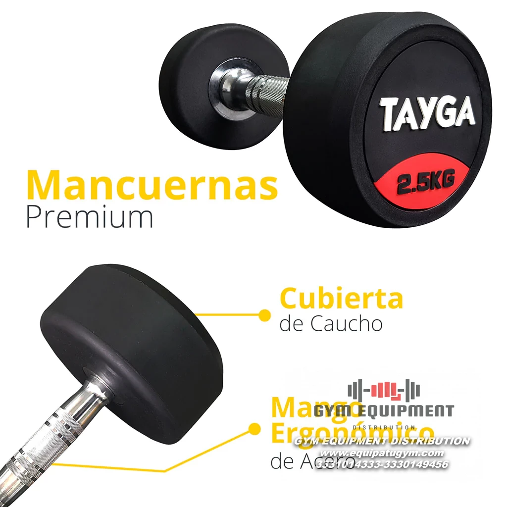 Set de Rack y 15 Pares de Mancuernas Premium de Tayga